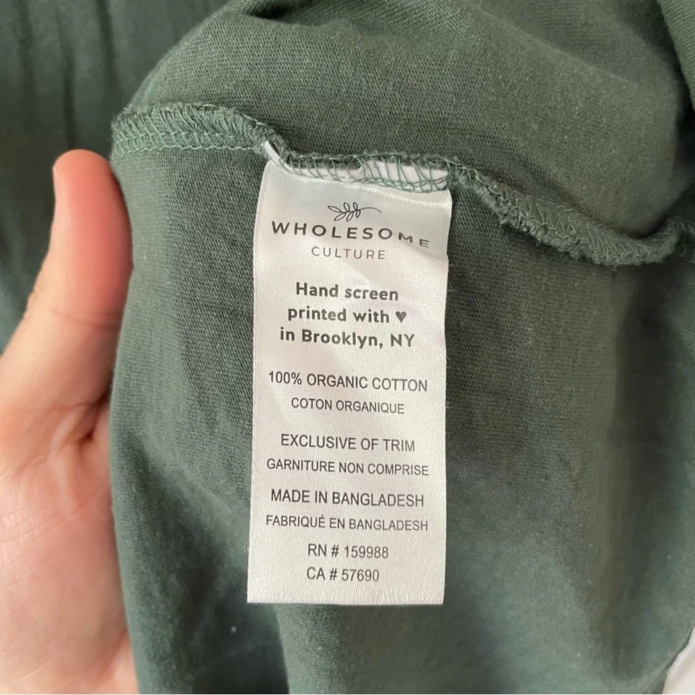 Green basic T-shirt - Picture 4 of 4